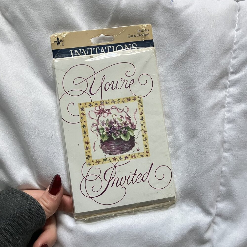 NEW Vintage 1995 Gibson Greeting Cards Bridal Baby Shower Floral